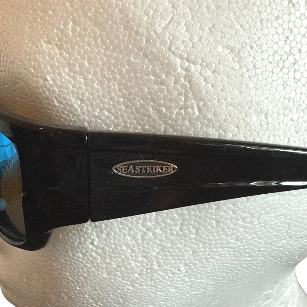 Seastriker Sunglasses Black Frame Blue‎ Mirrored Lens Bill Collector S225